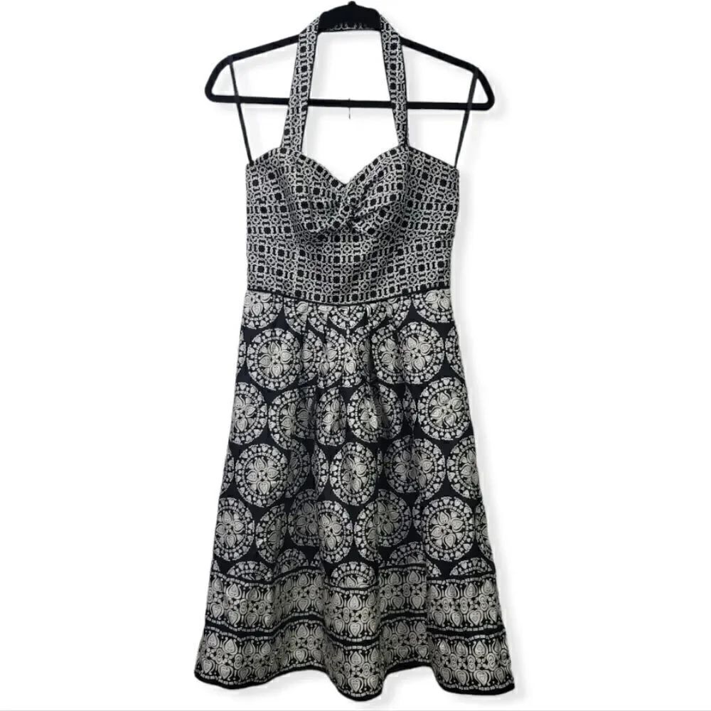 White house black market halter dress